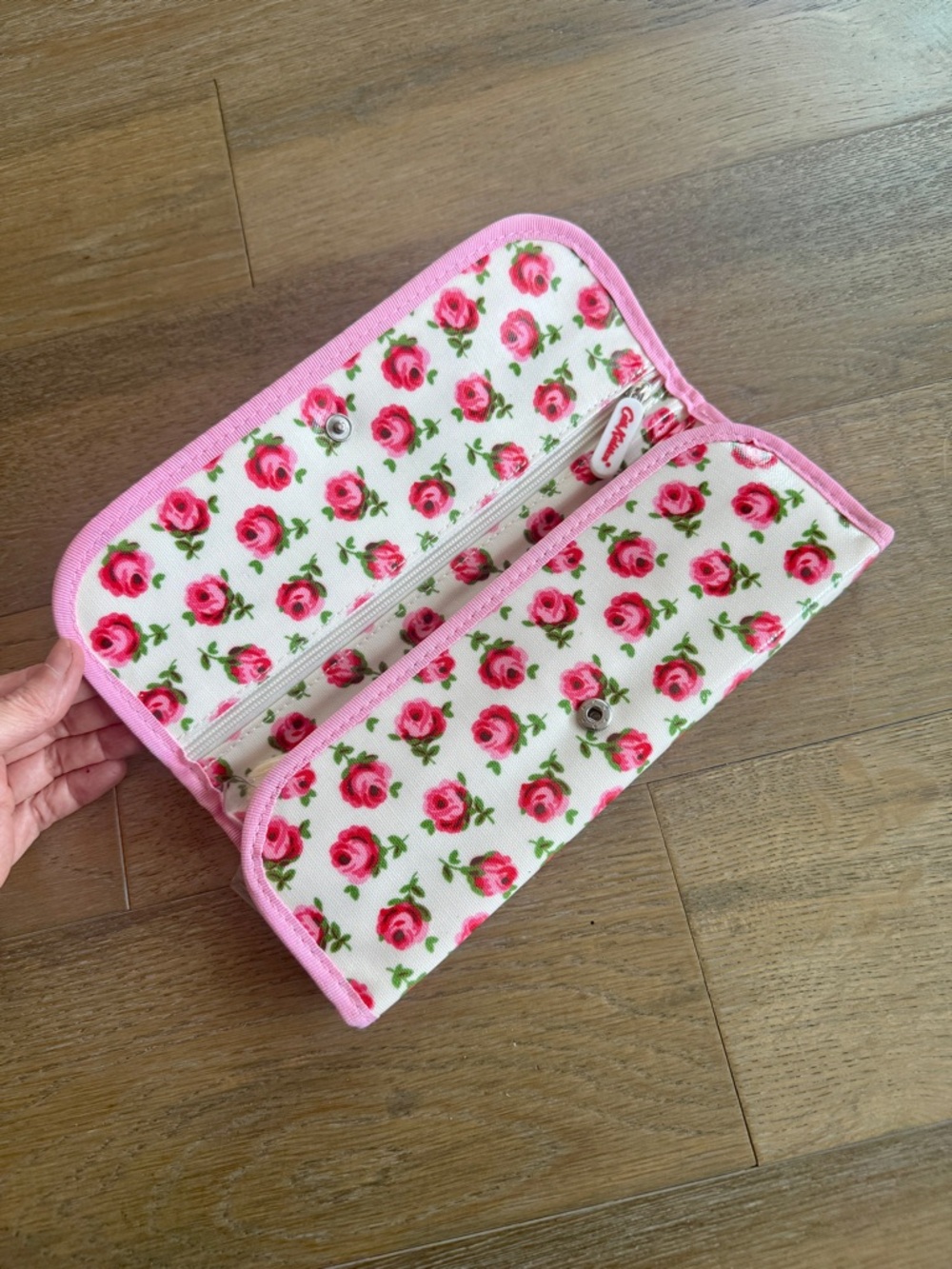 Cath Kidston Brush Roll Pink Rose Print